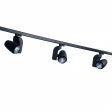 Image 1 : 6 Spots sur rail noir ...